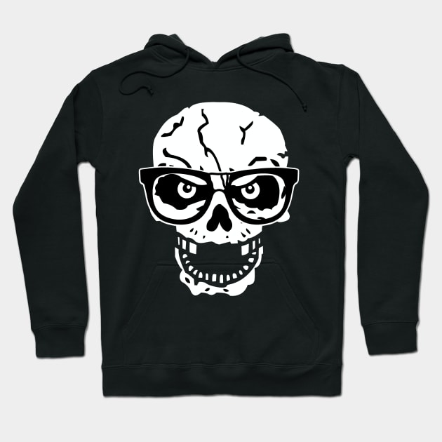 CC Foundation Skull White Hoodie by WrestleWithHope